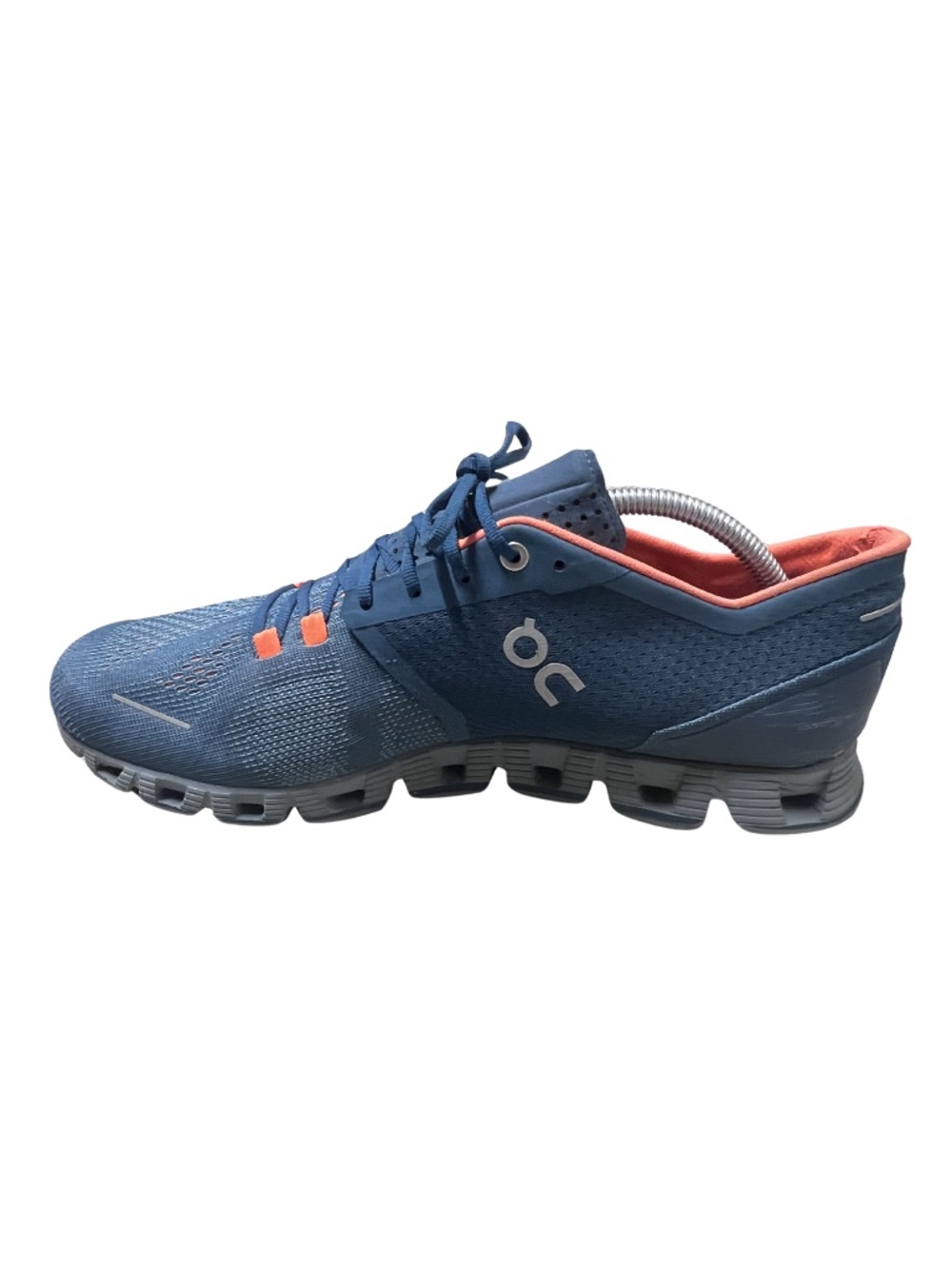 On Cloud Running Shoes Men's Size 11 Blue Orange Swiss Athletic Sneakers CLEAN - Picture 3 of 11